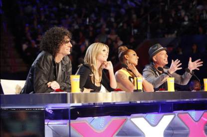 Howard Stern, Heidi Klum, Mel B. and Howie Mandel judge contestants for ‘America’s Got Talent’