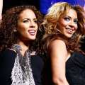 Alicia Keys and Beyonce perform at Madison Square Garden on March 17, 2010 in New York City