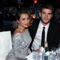 Miley Cyrus and Liam Hemsworth attend the 20th Annual Elton John AIDS Foundation Academy Awards Viewing Party at The City of West Hollywood Park on February 26, 2012 in Beverly Hills, Calif.