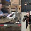 Michael Rooker as Merle Dixon (left), Norman Reedus as Daryl Dixon with Michael Rooker as Merle Dixon