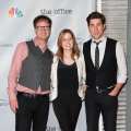 Rainn Wilson, Jenna Fischer and John Krasinski arrive at ‘The Office’ series finale wrap party at Unici Casa Gallery in Culver City, Calif., on March 16, 2013 
