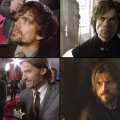 Peter Dinklage (top left and top right); Nikolaj Coster-Waldau with AccessHollywood.com’s Laura Saltman (bottom left); Nikolaj as Jaime Lannister (bottom right)