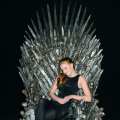 Sophie Turner (Sansa Stark) sits on the Iron Throne at the Academy of Television Arts & Sciences an evening with HBO’s ‘Game Of Thrones’ event at TCL Chinese Theatre on March 19, 2013