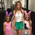 Access Hollywood Live Easter Family Fashion Show, Wild & Fun with Christen (mom), Gemma (daughter), Keaton (daughter)