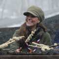 Catherine, Duchess of Cambridge cooks dough around a campfire at the Great Tower Scout camp on March 22, 2013 in Windermere, Cumbria, United Kingdom