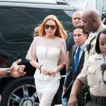 Lindsay Lohan arrives to her trial for allegedly lying to police after a car crash, reckless driving and violating her probation for a 2011 jewelry theft conviction at Airport Branch Courthouse of Los Angeles Superior Court March 18, 2013 in Los Angeles