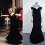 Princess Diana in black dress
