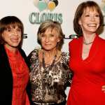 Valerie Harper, Cloris Leachman and Mary Tyler Moore arrive at the celebration for Cloris Leachman’s 60 years in show business at Fogo De Chao restaurant on October 5, 2006 in Beverly Hills