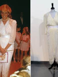 Princess Diana in white dress