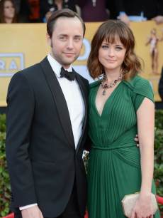 Vincent Kartheiser and Alexis Bledel arrive at the 19th Annual Screen Actors Guild Awards held at The Shrine Auditorium on January 27, 2013 in Los Angeles