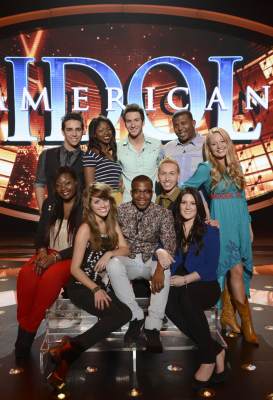 The ‘American Idol’ Season 12 Top 10: Clockwise From Top Left: Lazaro Arbos, Amber Holcomb, Paul Jolley, Curtis Finch, Jr., Janelle Arthur, Kree Harrison, Devin Velez, Burnell Taylor, Angie Miller and Candice Glover