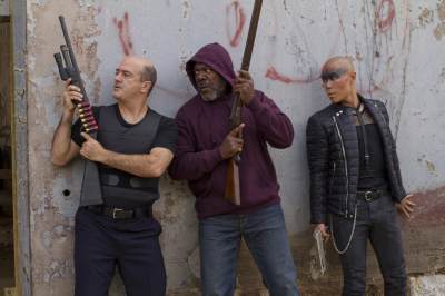 Matt Servitto as Brock, Frankie Faison as Sugar and Hoon Lee as Job in the final episode of Season 1 of Cinemax’s ‘Banshee’