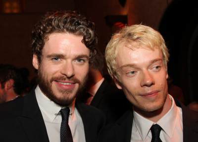 Richard Madden and Alfie Allen attend the after party for ‘Game Of Thrones’ Los Angeles Premiere presented by HBO at Hollywood Roosevelt Hotel on March 18, 2013