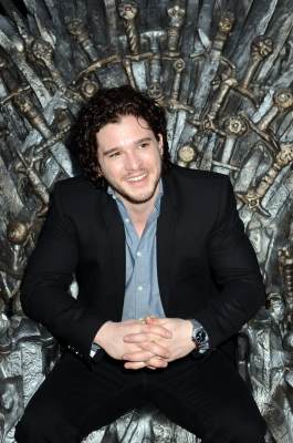 Kit Harington sits on the Iron Throne as he attends the Academy of Television Arts & Sciences an evening with HBO’s ‘Game Of Thrones’ at TCL Chinese Theatre on March 19, 2013