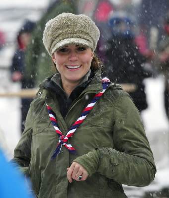 Catherine, Duchess of Cambridge visits Great Tower Scout camp on March 22, 2013 in Windermere, Cumbria