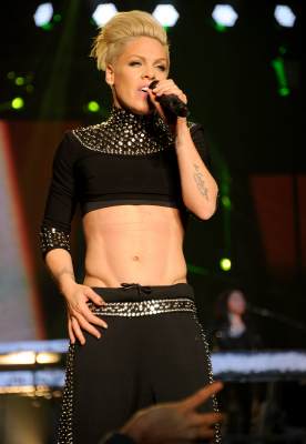 Pink performs during ‘The Truth About Love’ tour at Madison Square Garden in New York City on March 22, 2013 