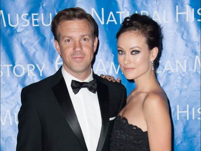 Jason Sudeikis and Olivia Wilde attend The 2012 Museum of Natural History Gala at American Museum of Natural History on November 15, 2012