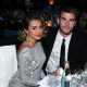 Miley Cyrus and Liam Hemsworth attend the 20th Annual Elton John AIDS Foundation Academy Awards Viewing Party at The City of West Hollywood Park on February 26, 2012 in Beverly Hills, Calif.