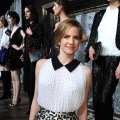 Anna Chlumsky poses at the Alice + Olivia By Stacey Bendet Fall 2013 fashion show presentation during Mercedes-Benz Fashion Week at Highline Stages on February 11, 2013