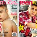 Justin Bieber has two covers of the new issue of Teen Vogue