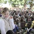 Madonna visits school children in Chorwe, Malawi, April 3, 2013