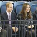 Prince William, Earl of Strathearn and Catherine, Countess of Strathearn visit The Emirates Arena on April 4, 2013
