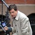 Michael J. Fox films his new comedy for NBC, Jan. 30, 2013