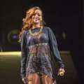 Rihanna performs on stage at Honda Center on April 9, 2013 in Anaheim, Calif.