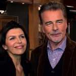 Finola Hughes and Ian Buchanan on the set of ‘General Hospital,’ 2013