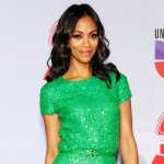 Zoe Saldana arrives at the 12th annual Latin GRAMMY Awards at the Mandalay Bay Resort & Casino, Las Vegas, on November 10, 2011