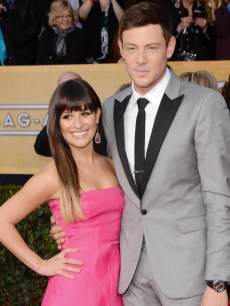 Lea Michele and Cory Monteith attend the 19th Annual Screen Actors Guild Awards on January 27, 2013 in Los Angeles