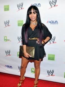Nicole ‘Snookie’ Polizzi attends WWE Superstars for Sandy Relief at Cipriani, Wall Street on April 4, 2013 in New York City