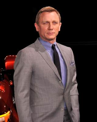 Daniel Craig is seen at the Range Rover Sport world unveiling at the 2013 New York Auto Show at Skylight at Moynihan Station in New York City on March 26, 2013