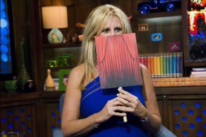 ‘The Real Housewives of Orange County’s’ Vicki Gunvalson appears on Bravo’s ‘Watch What Happens Live’ on April 1, 2013