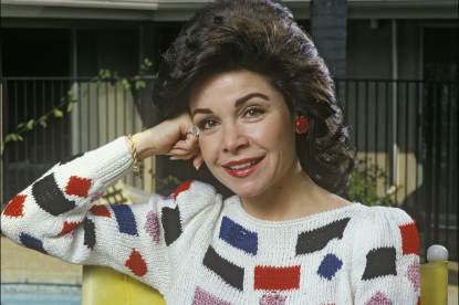Actress and former Disney Mousketeer Annette Funicello poses during a 1988 photo shoot