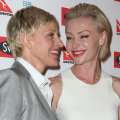 Ellen DeGeneres and Portia de Rossi arrive at a Ellen DeGeneres Welcome Party on March 26, 2013 in Melbourne, Australia