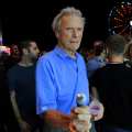 Clint Eastwood spotted at the 4th annual Armani Exchange Neon Carnival in Thermal, Calif., on April 13, 2013