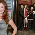 Melissa Archer (left) and with the cast of ‘OLTL’ (right)