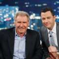 Harrison Ford is all smiles during his visit to ‘Jimmy Kimmel Live’ on April 17, 2013