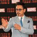 Robert Downey Jr. poses at the ‘Iron Man 3’ photocall on April 17, 2013 in London