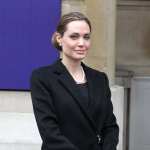 Angelina Jolie attends the G8 summit at Lancaster House on April 11, 2013 in London