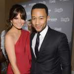 Chrissy Teigen and John Legend attend the PEOPLE/TIME Party On The Eve Of The White House Correspondents’ Dinner in Washington, DC on April 26, 2013 