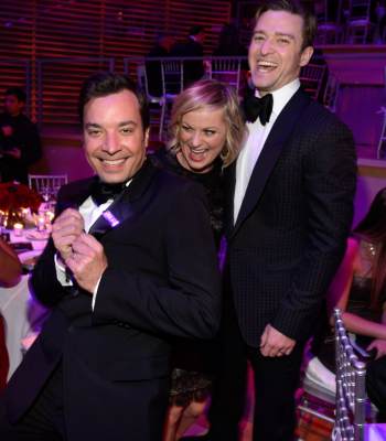Jimmy Fallon, Amy Poehler and Justin Timberlake have a laugh at the TIME 100 Gala, TIME’S 100 Most Influential People In The World on April 23, 2013 in New York City