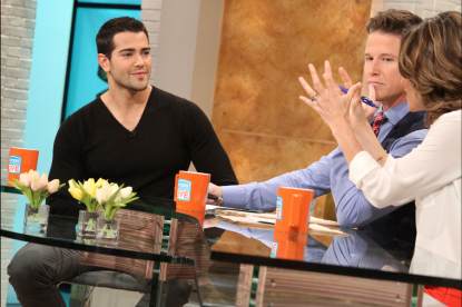 Jesse Metcalfe stops by Access Hollywood Live on April 11, 2013