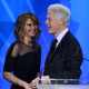Jennifer Lawrence presents Former President of the United States Bill Clinton with the Advocate for Change Award onstage during the 24th Annual GLAAD Media Awards on April 20, 2013 in Los Angeles