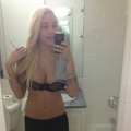 Amanda Bynes shows off her body in just a bra on April 30, 2013 