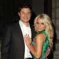 Nick Lachey and Jessica Simpson at the Home of Eva and Michael Chow in Beverly Hills, California in 2005