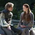 Finn Jones as Ser Loras Tyrell and Sophie Turner as Sansa Stark in ‘Game of Thrones,’ Season 3, Episode 306, ‘The Climb’
