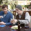 Chris O’Dowd and Christopher Guest on the ‘Family Tree’ set
