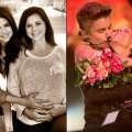 Selena Gomez with mom Mandy Teefey/Justin Bieber with mom Pattie Mallette